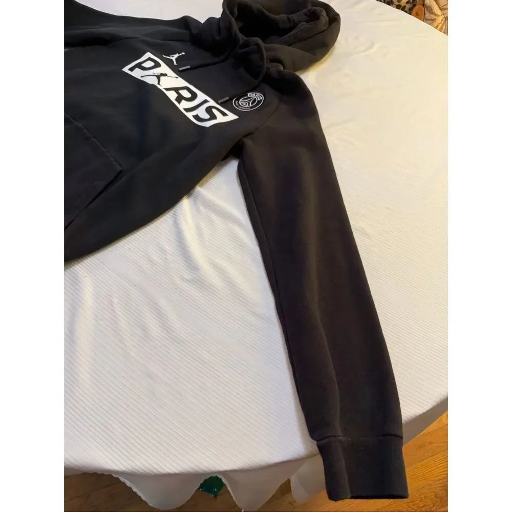 Jordan Paris Saint Germain PSG Black Hoodie Mens Size M Joran Jumpman Logo